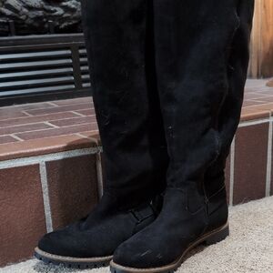 Cato Black Suede Winter Boots